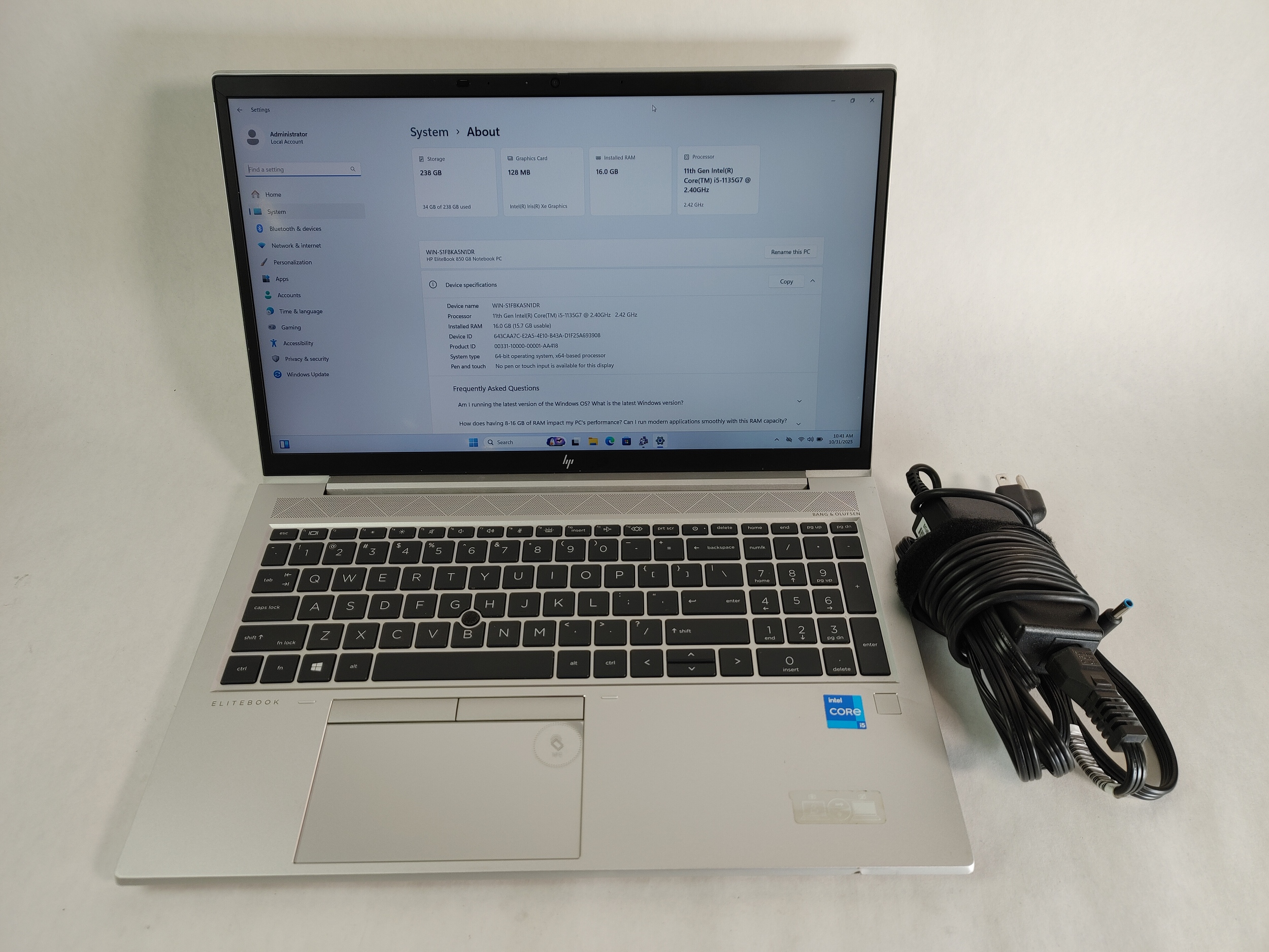HP ProBook 430 G8 Core i5-1135G7 2.40 GHz 16 GB DDR4 256 GB NVMe